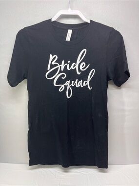 Bella Canvas Black‎ Tee with White Print